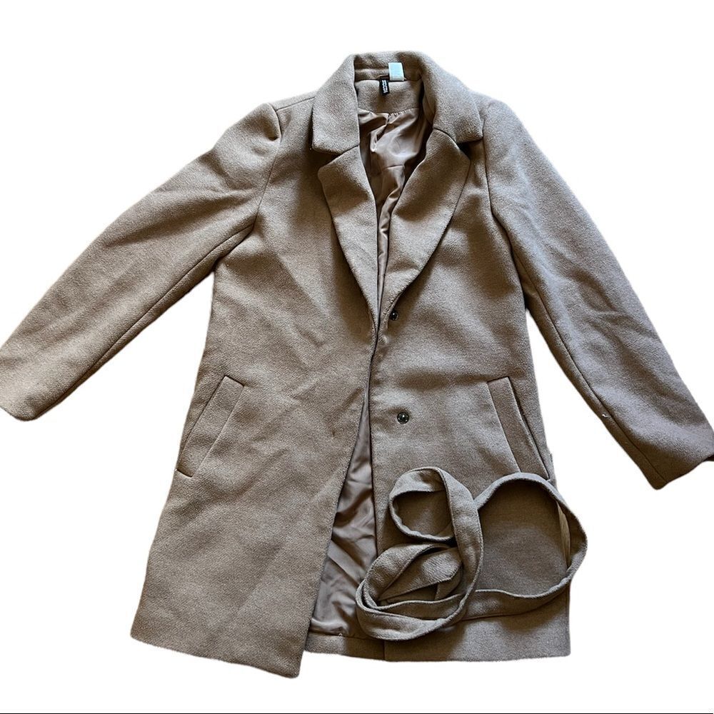 H&M Womens Tan Pea Coat
